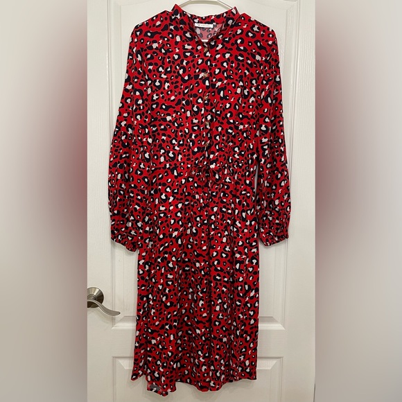 NWT Kirundo Leopard Print Midi Dress - Picture 2 of 13